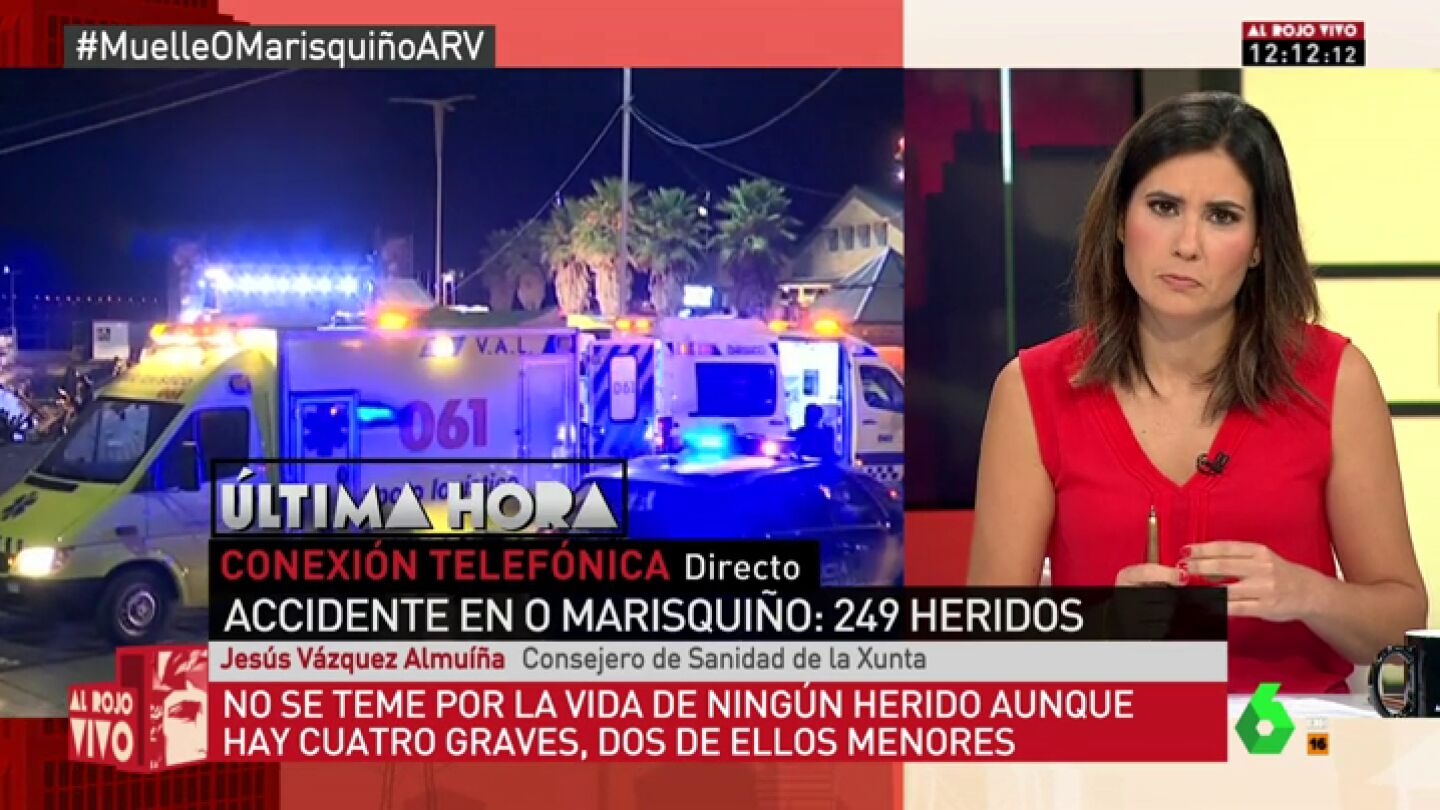 Jes&uacute;s v&aacute;zquez Almu&iacute;&ntilde;a, sobre el accidente del 'O Marisqui&ntilde;o': "Pudo ser una aut&eacute;ntica masacre. Es incre&iacute;ble que no pasara algo m&aacute;s grave"