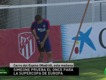 Simeone prueba con Lemar y Rodri de cara a la Supercopa contra el Real Madrid Simeone prueba con Lemar y Rodri de cara a la Supercopa contra el Real Madrid