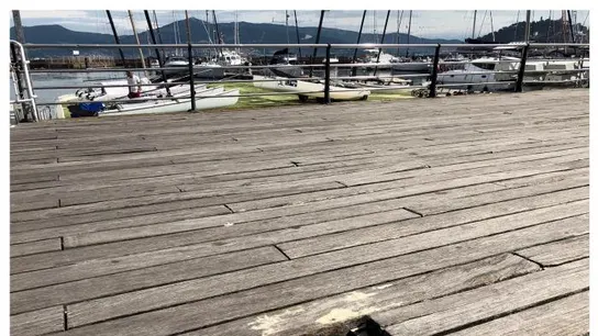 Fotografías del piso deteriorado del paseo marítimo de Vigo, tomadas a finales del pasado mes de julio Fotografías del piso deteriorado del paseo marítimo de Vigo, tomadas a finales del pasado mes de julio