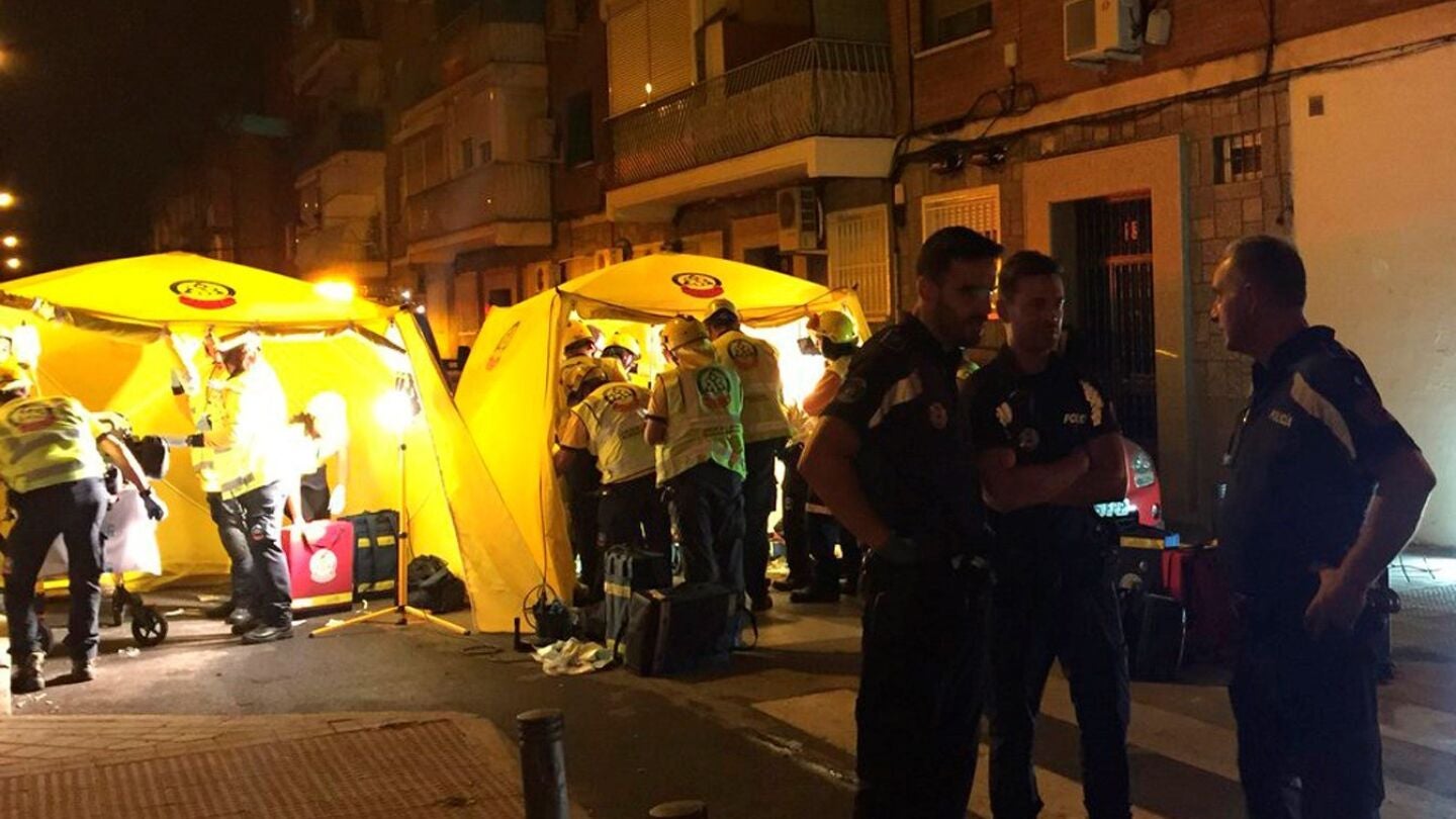 Puestos sanitarios de Samur para atender a los heridos