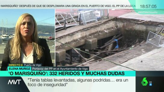 Elena Mu&ntilde;oz asegura que el Ayuntamiento es el culpable del accidente en el O Marisqui&ntilde;o: "&iquest;Por qu&eacute; se autoriza un evento encima de un paseo con signos de deterioro?