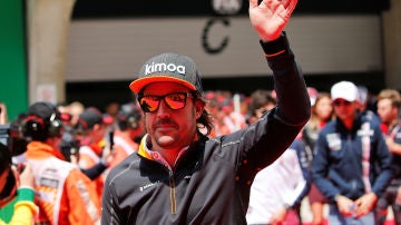 Fernando Alonso, durante un Gran Premio