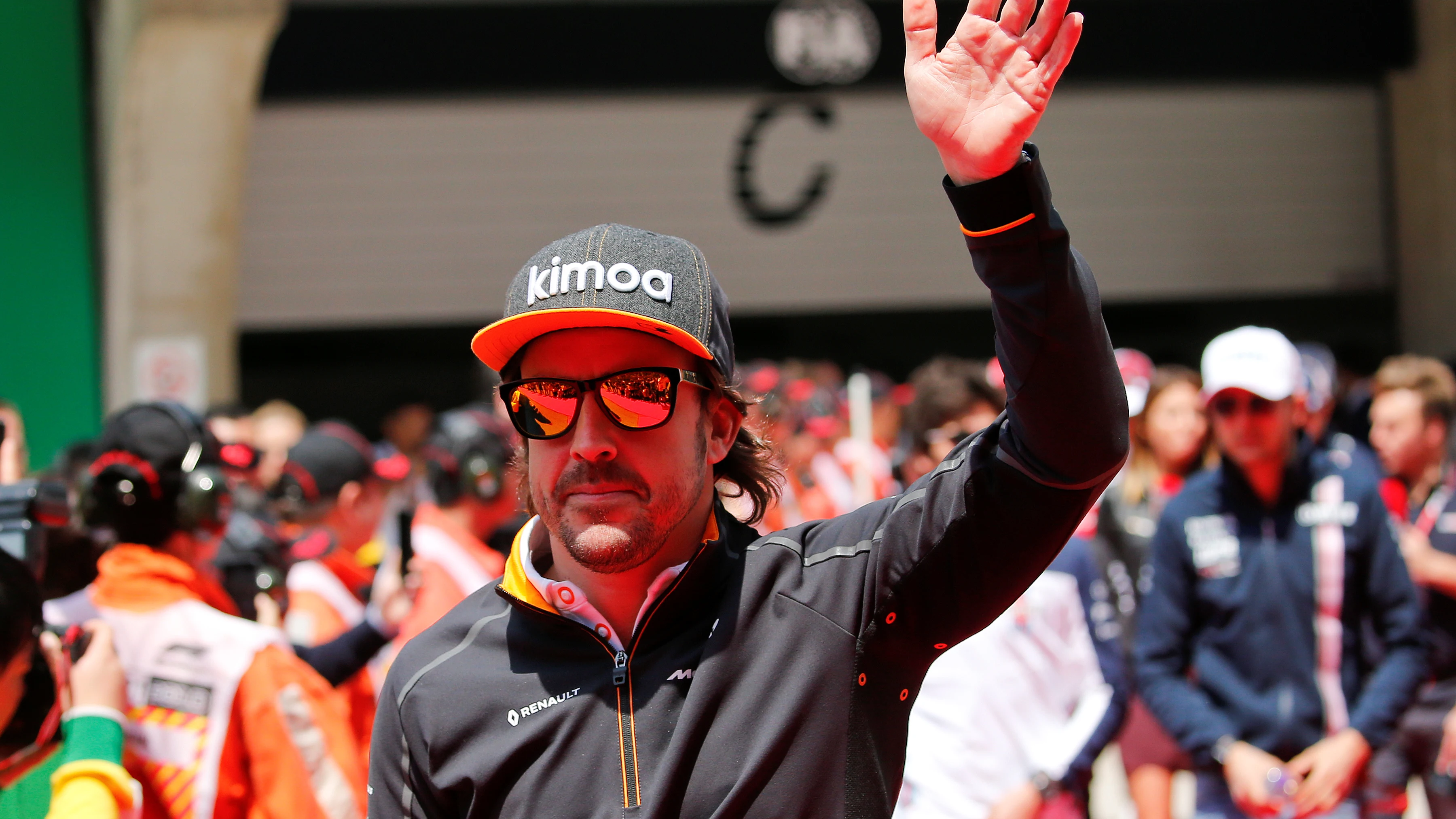 Fernando Alonso, durante un Gran Premio