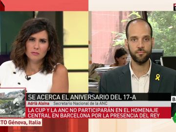 La CUP y ANC no participarán en el aniversario del 17A por la presencia de Felipe VI: "La familia del rey está implicada en el tráfico de armas, no tiene nada que hacer aquí" La CUP y ANC no participarán en el aniversario del 17A por la presencia de Felipe VI: "La familia del rey está implicada en el tráfico de armas, no tiene nada que hacer aquí"
