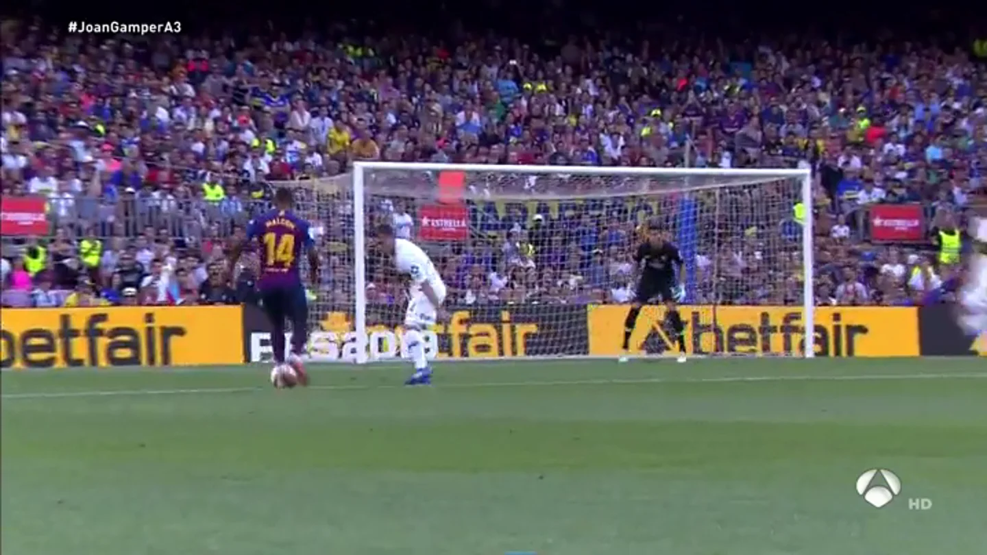 El zurdazo de Malcom ante Boca Juniors para estrenarse como goleador en el Camp Nou El zurdazo de Malcom ante Boca Juniors para estrenarse como goleador en el Camp Nou
