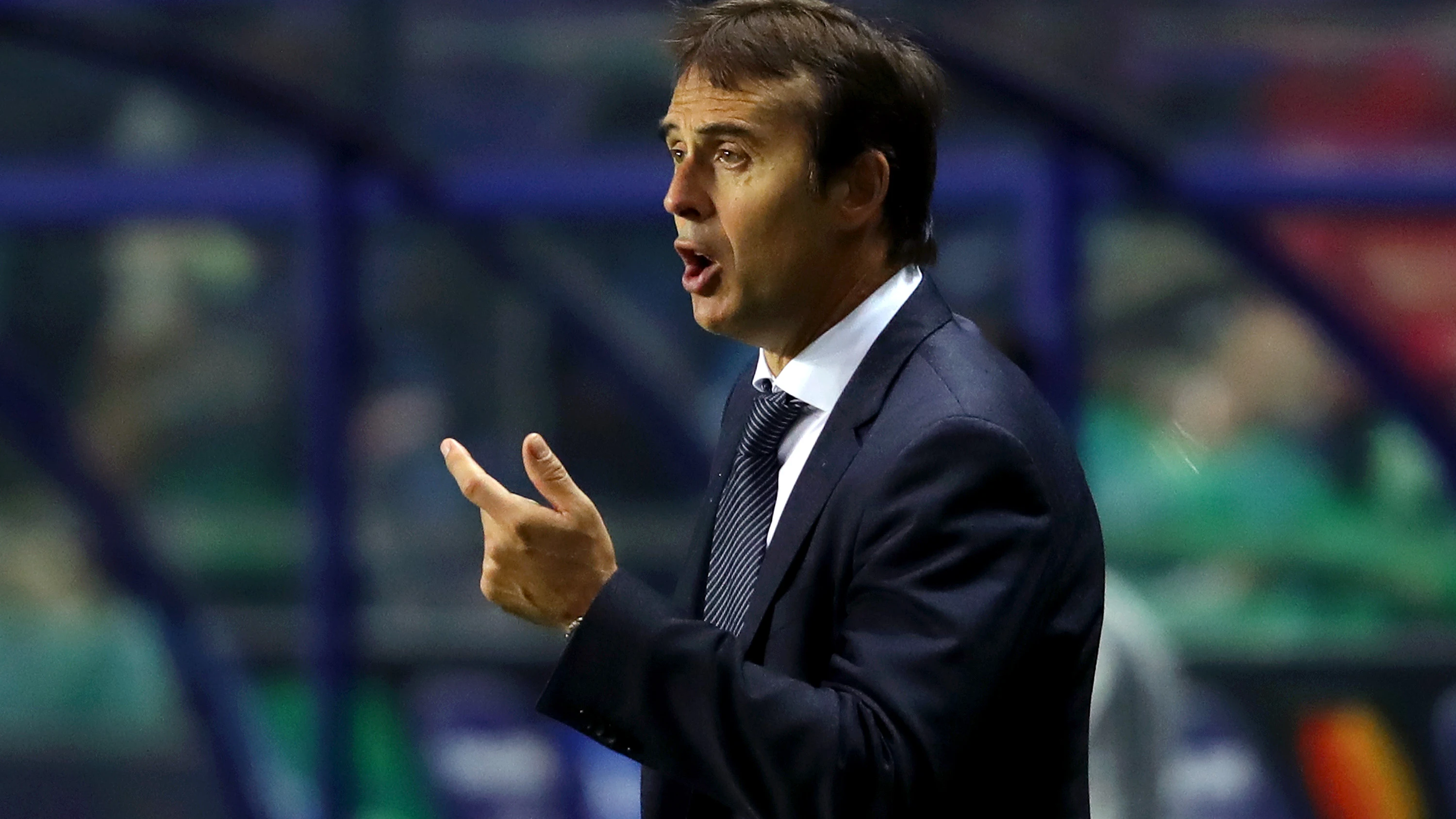 Lopetegui, durante el partido del Real Madrid