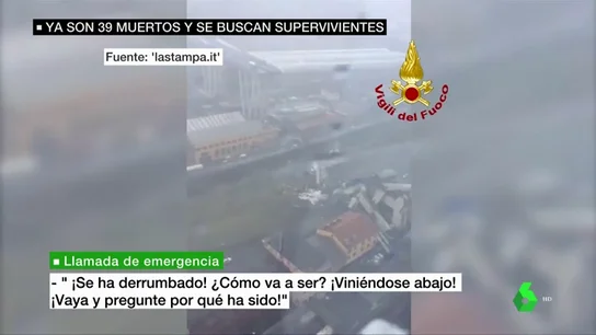 Derrumbe del puente en Génova Derrumbe del puente en Génova