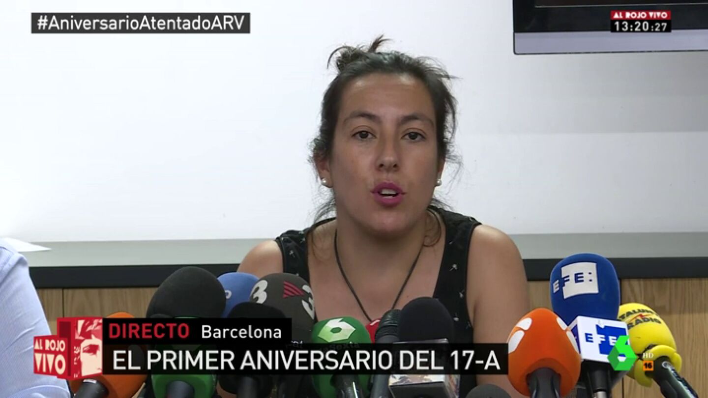 Ana Cort&eacute;s, v&iacute;ctima de los atentados del 17-A