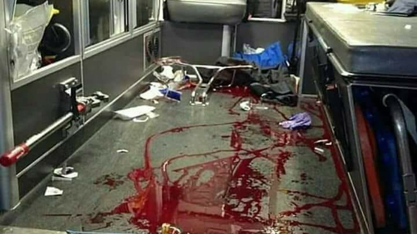 Tweet viral del interior de una ambulancia