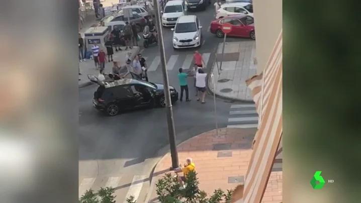 Una pelea multitudinaria en Estepona