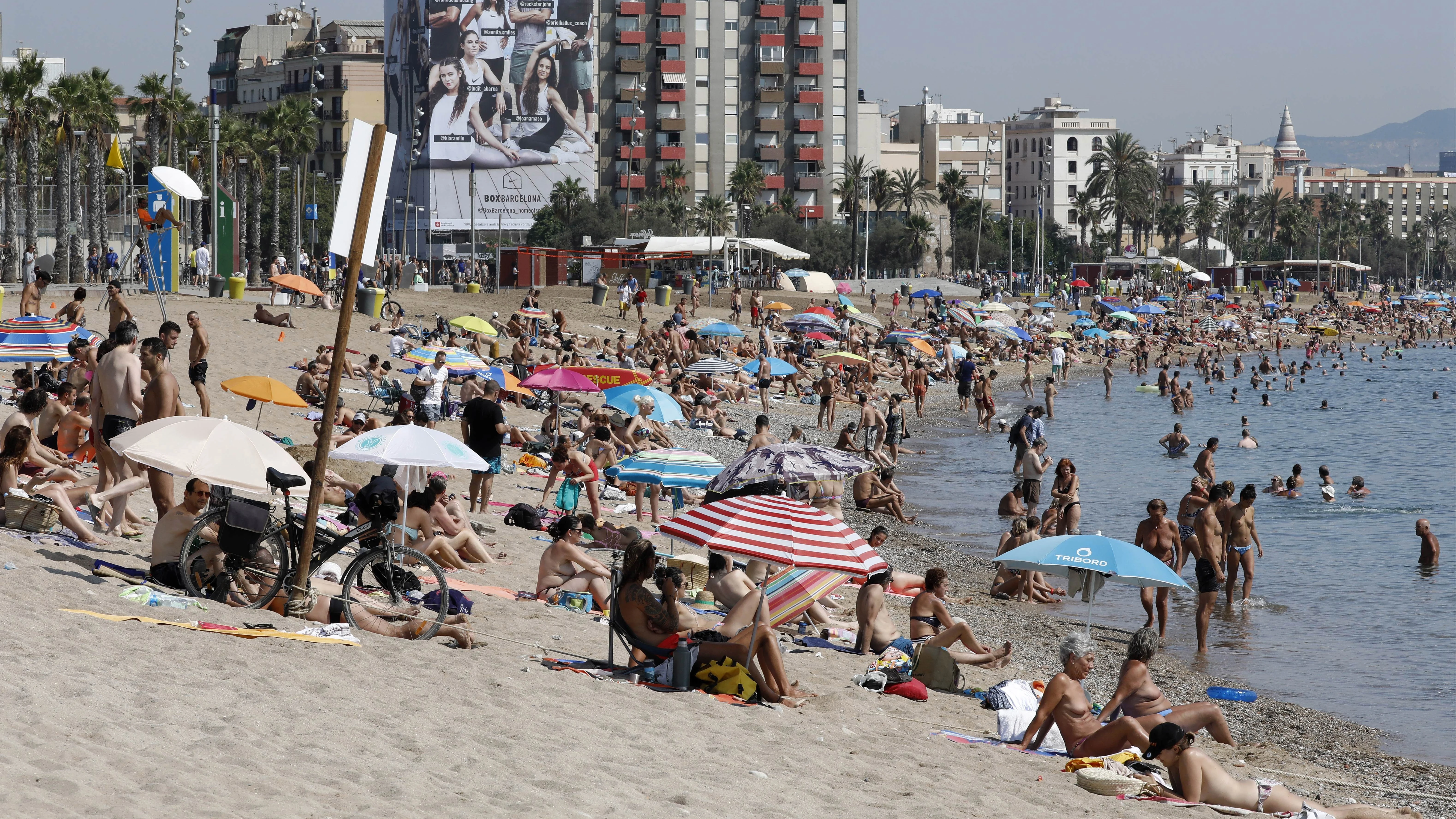 Playa de la Barceloneta en Barcelona