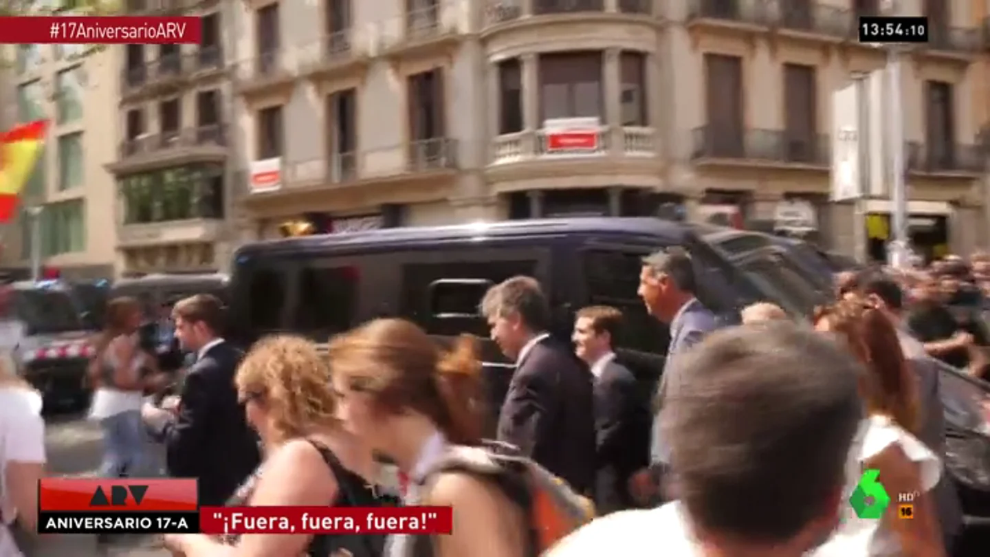Pablo Casado, increpado en Barcelona Pablo Casado, increpado en Barcelona