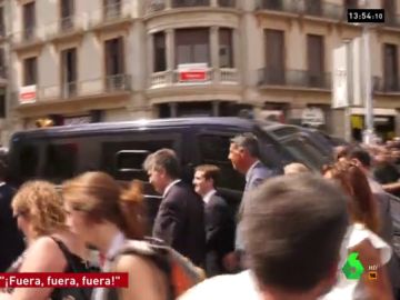 Pablo Casado, increpado en Barcelona Pablo Casado, increpado en Barcelona