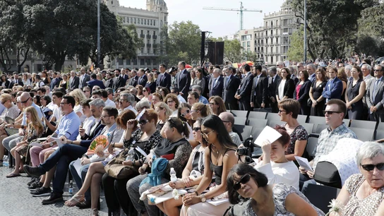 Las víctimas de los atentados del 17 de Agosto en Cataluña asisten al homenaje en Barcelona Las víctimas de los atentados del 17 de Agosto en Cataluña asisten al homenaje en Barcelona