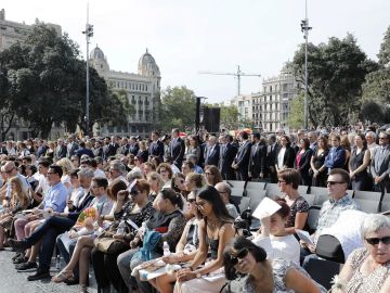 Las víctimas de los atentados del 17 de Agosto en Cataluña asisten al homenaje en Barcelona Las víctimas de los atentados del 17 de Agosto en Cataluña asisten al homenaje en Barcelona