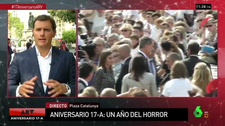 Albert Rivera: "Hoy no era día para ir contra el rey, era el día para ir contra el terrorismo"