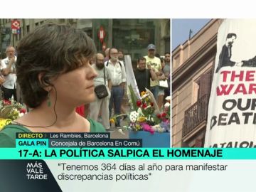 Gala Pin, sobre la pancarta contra el rey: "Nosotros no tenemos potestad para retirarla si la propiedad del inmueble no interviene" Gala Pin, sobre la pancarta contra el rey: "Nosotros no tenemos potestad para retirarla si la propiedad del inmueble no interviene"