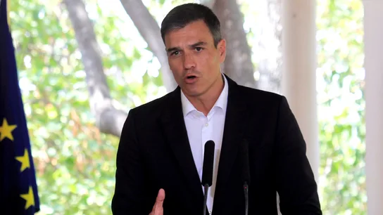 El presidente del Gobierno español, Pedro Sánchez, durante una rueda de prensa El presidente del Gobierno español, Pedro Sánchez, durante una rueda de prensa