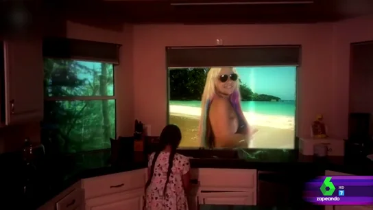 Leticia Sabater en un vídeo de Zapeando Leticia Sabater en un vídeo de Zapeando