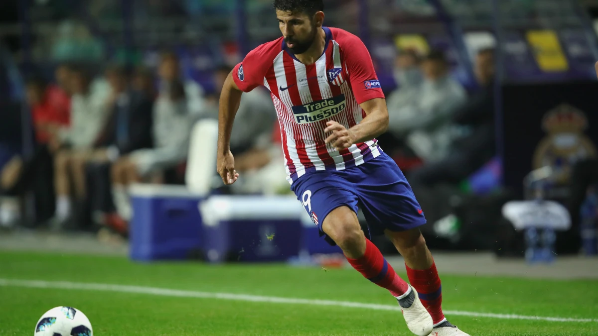 Diego Costa, en una acción con el Atlético