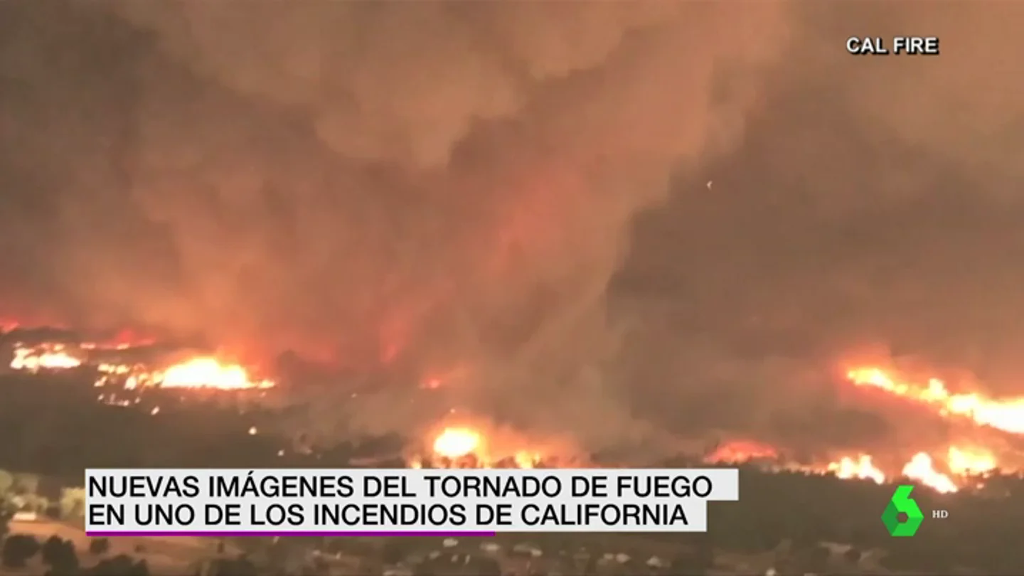 Tornado de fuego en California Tornado de fuego en California