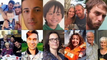 El rostro de algunas de las víctimas de los atentados del 17A