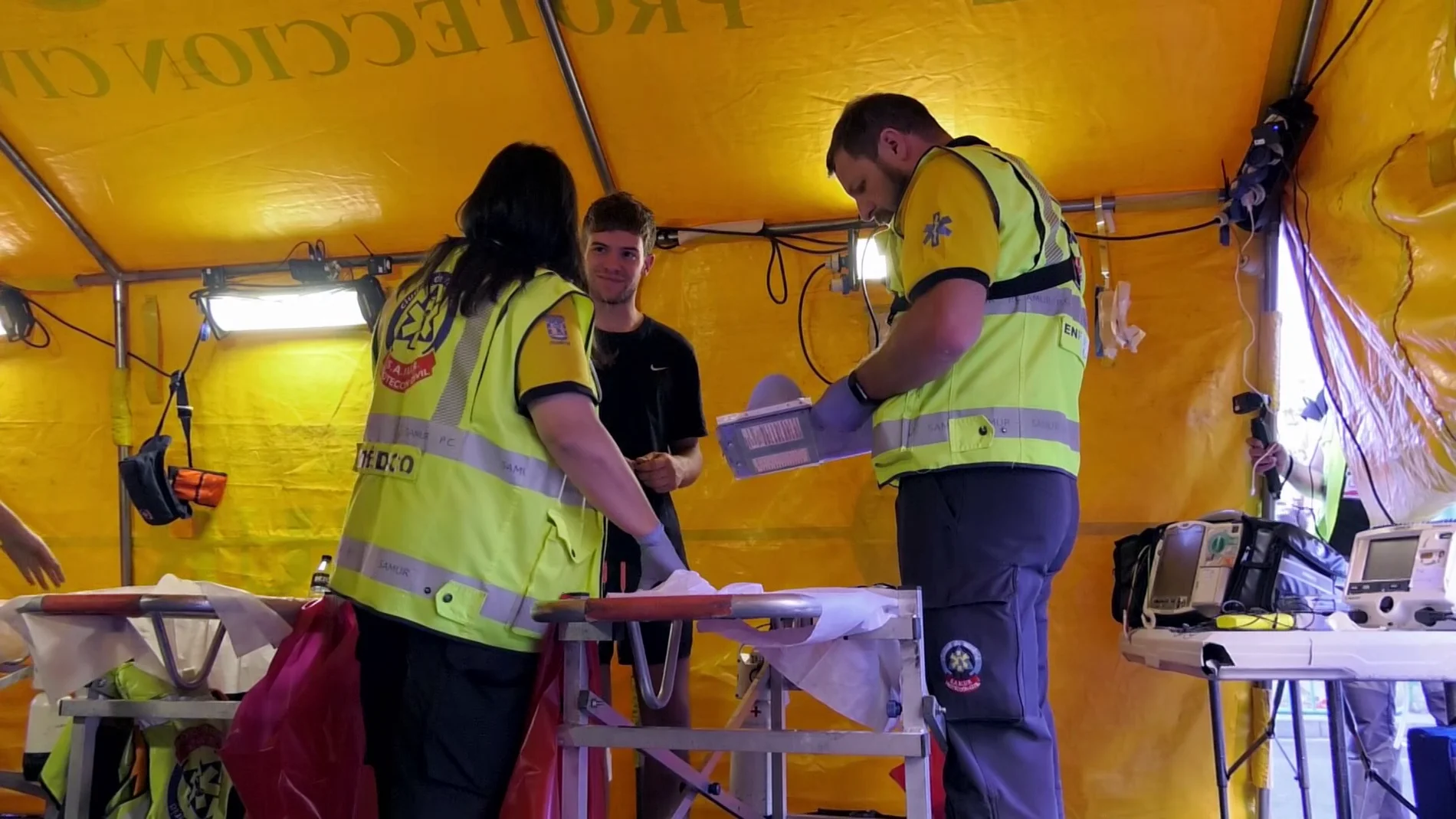 Ambulancias trata a un chico con poliglobulia