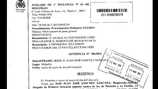 Lectura de la sentencia Nº 206/2016 Lectura de la sentencia Nº 206/2016