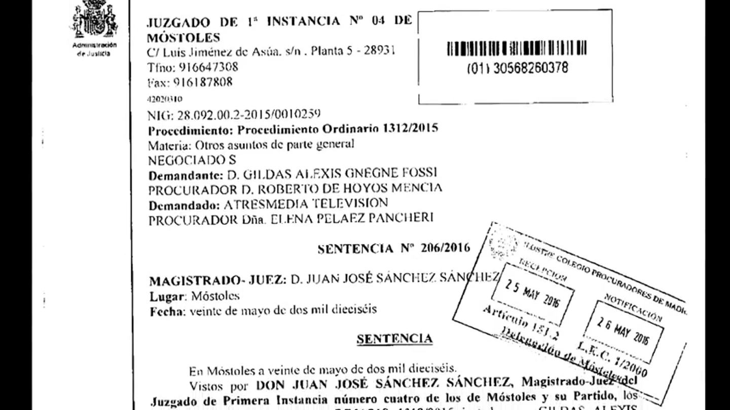 Lectura de la sentencia Nº 206/2016 Lectura de la sentencia Nº 206/2016