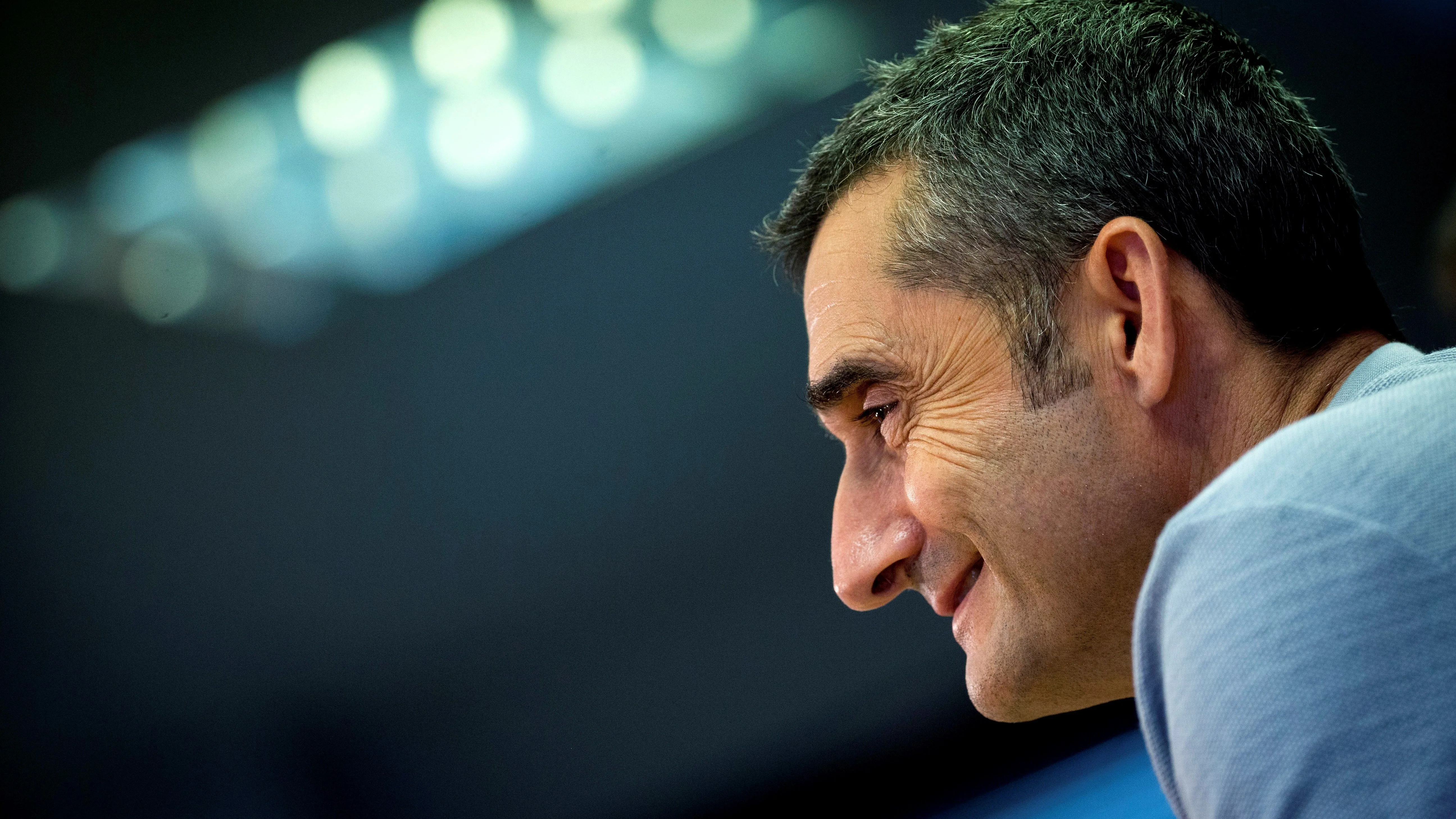 Ernesto Valverde, en rueda de prensa