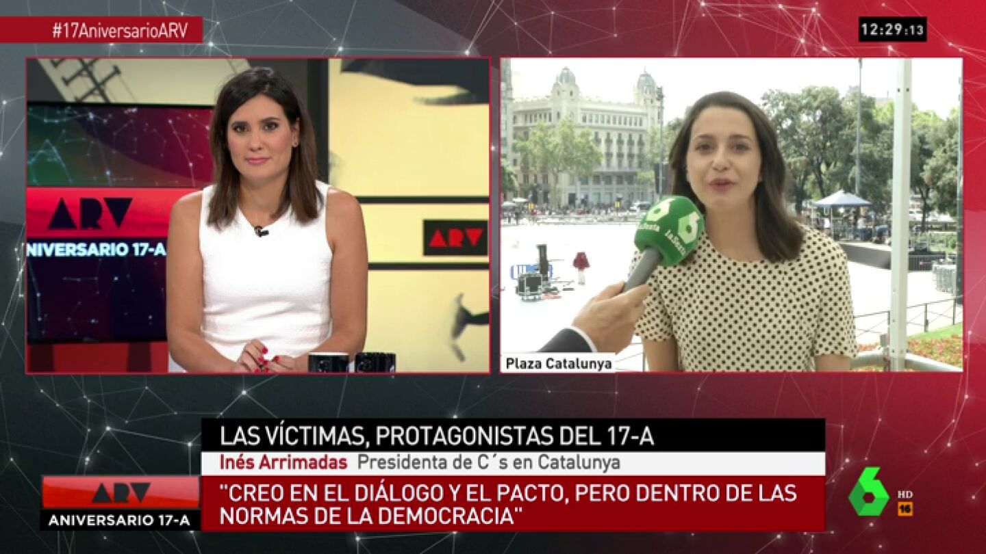 La respuesta de Mar&iacute;a Llapart a In&eacute;s Arrimadas: "Dice que es un d&iacute;a para centrarse en las v&iacute;ctimas, pero usted no para de hablar de pol&iacute;tica"