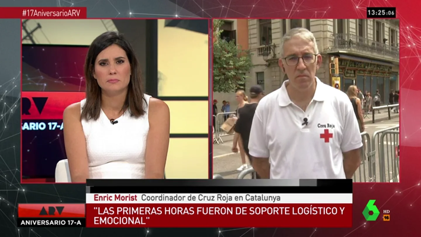 Habla el coordinador de Cruz Roja Catalunya en el aniversario del 17A: "Cada persona tiene una fortaleza, pero es imposible recuperarse" Habla el coordinador de Cruz Roja Catalunya en el aniversario del 17A: "Cada persona tiene una fortaleza, pero es imposible recuperarse"