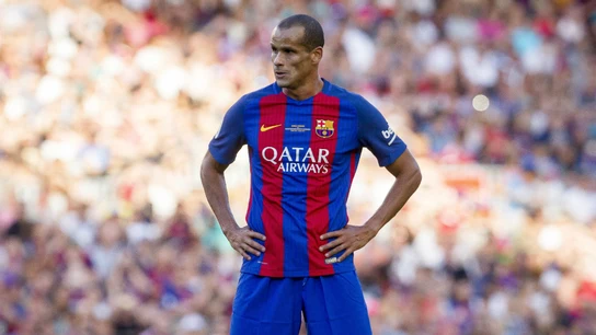 Rivaldo, en un partido con las leyendas del Barcelona Rivaldo, en un partido con las leyendas del Barcelona