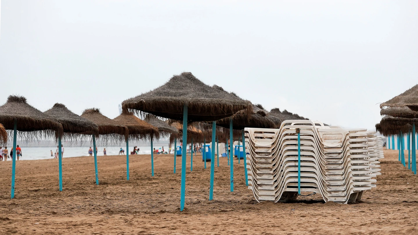 Imagen de la playa de la Malvarrosa, en Valencia Imagen de la playa de la Malvarrosa, en Valencia