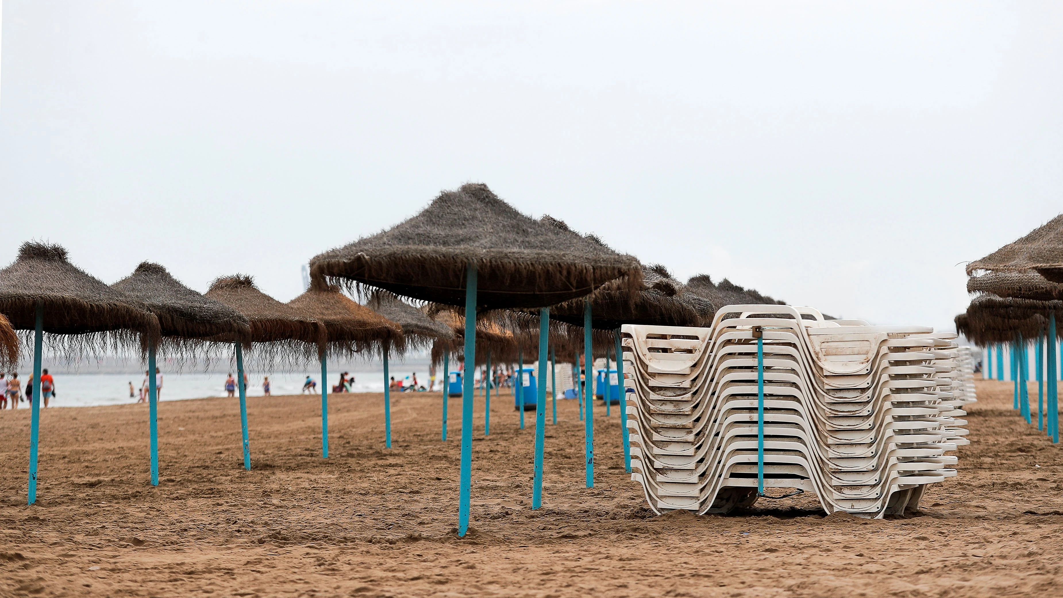 Imagen de la playa de la Malvarrosa, en Valencia