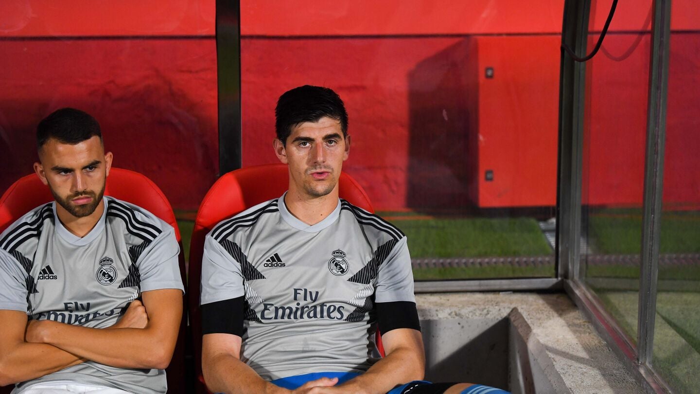 Courtois, en el banquillo contra el Girona