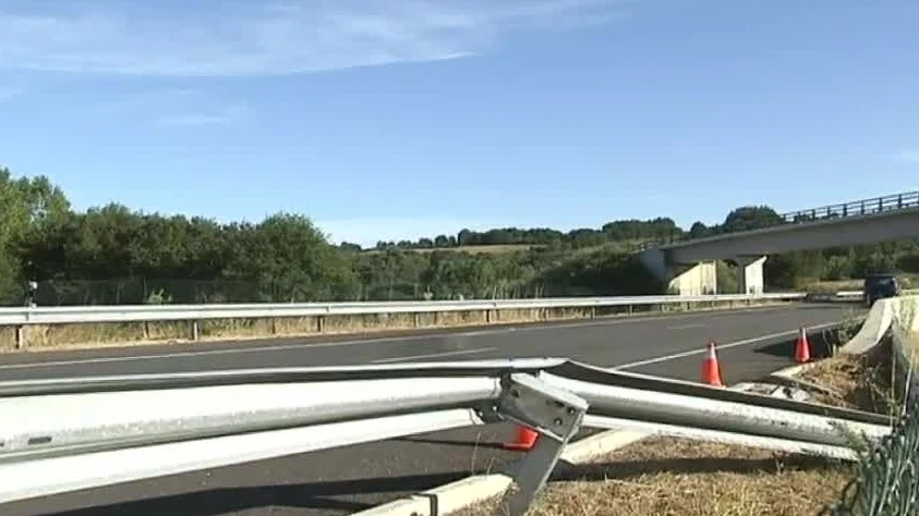 Carretera donde se ha producido el accidente en Lugo