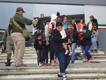 Imagen parte de los migrantes rescatados en Chiapas, México Imagen parte de los migrantes rescatados en Chiapas, México