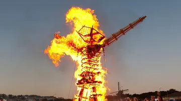Ritual del festival 'Burning Man'