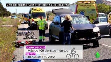 BORRADOR Más de 400 ciclistas muertos en la carretera en la última década