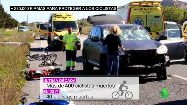 BORRADOR Más de 400 ciclistas muertos en la carretera en la última década