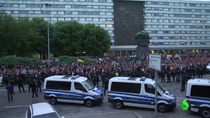 Protestas en la ciudad de Chemnitz