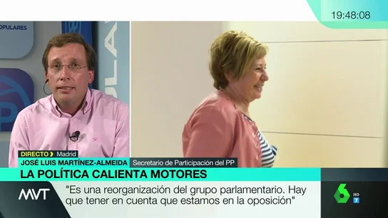 Martínez-Almeida asegura que el reemplazo de Villalobos no es una venganza: "Ya no estamos en el Gobierno y hay que hacer una reorganización" Martínez-Almeida asegura que el reemplazo de Villalobos no es una venganza: "Ya no estamos en el Gobierno y hay que hacer una reorganización"