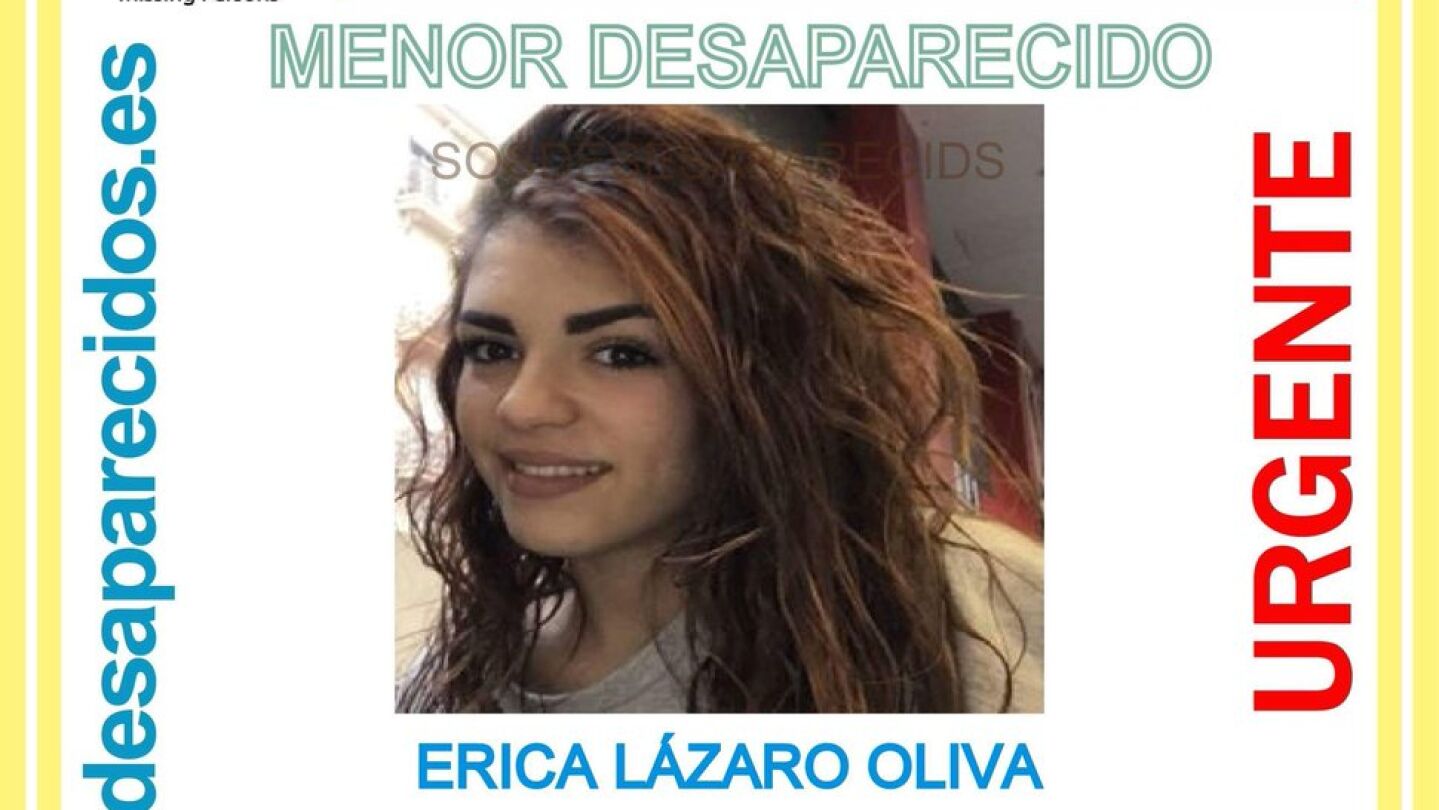  Erica L&aacute;zaro, la menor de 15 a&ntilde;os desaparecida en Carabanchel
