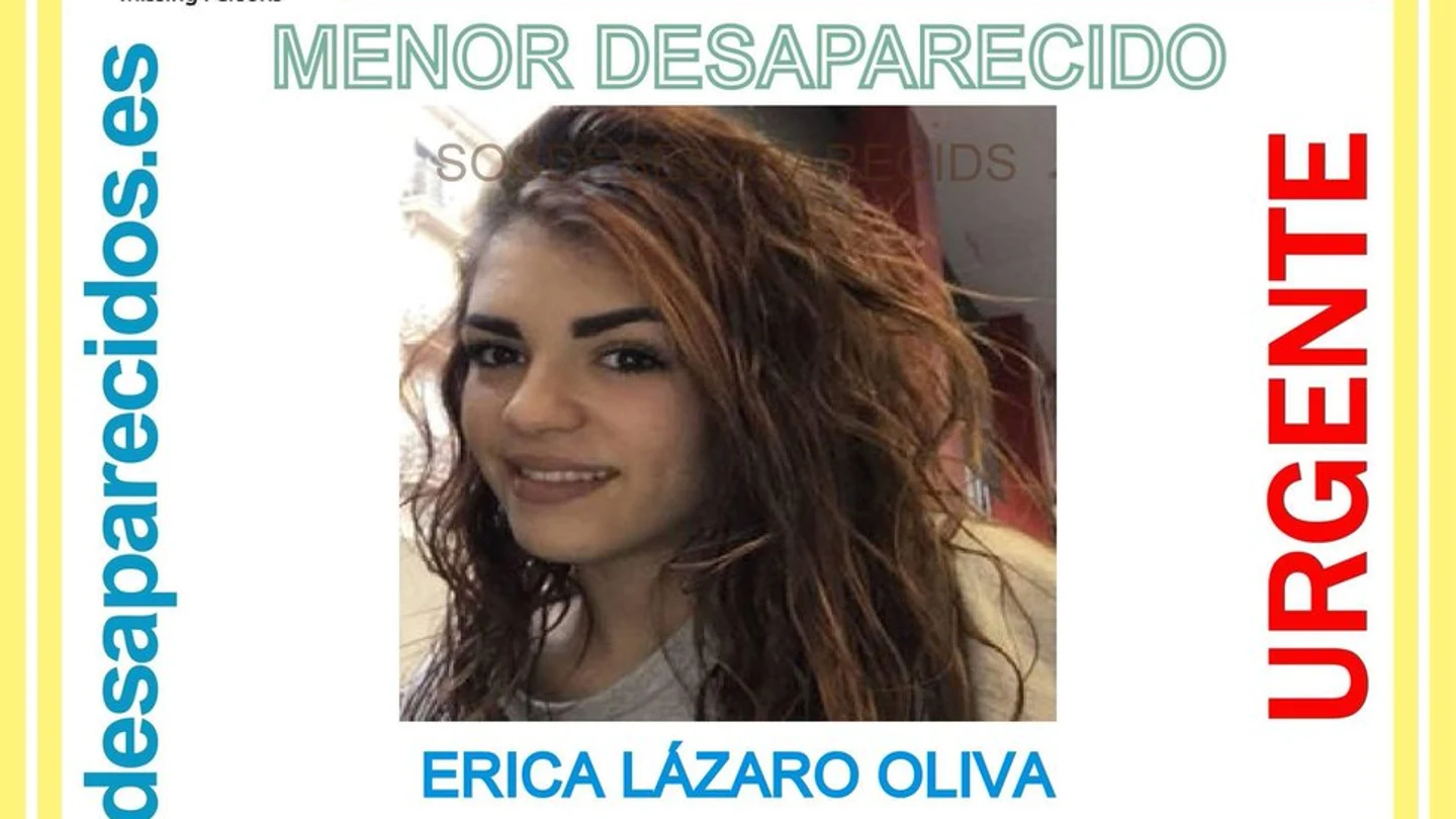 Erica Lázaro, la menor de 15 años desaparecida en Carabanchel Erica Lázaro, la menor de 15 años desaparecida en Carabanchel