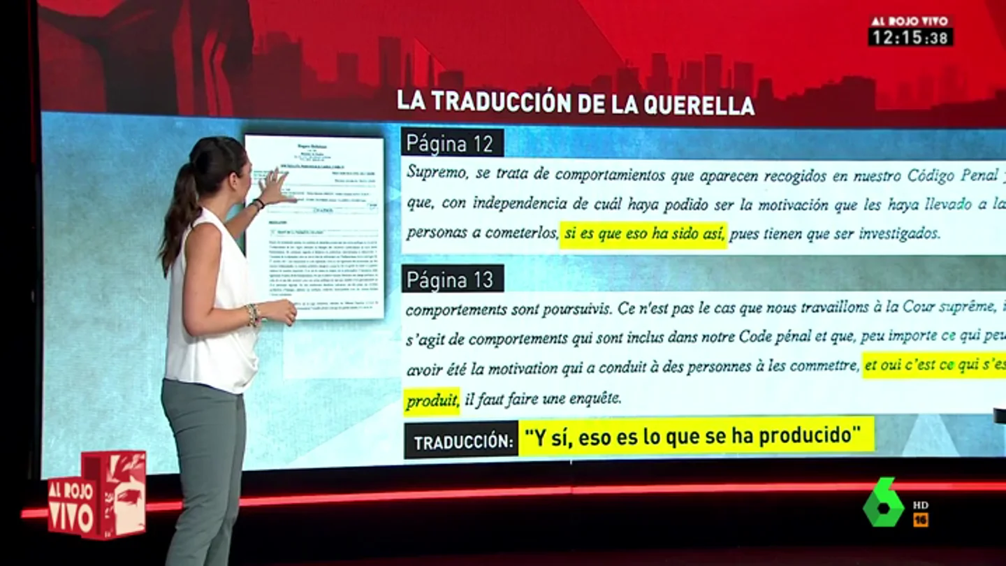 Analizamos la traducción falseada de las declaraciones de la querella contra el juez Llarena Analizamos la traducción falseada de las declaraciones de la querella contra el juez Llarena