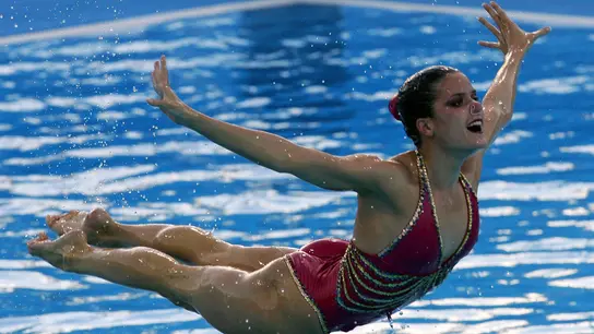 Tina Fuentes, en el mundial de natación de Montreal 2005 Tina Fuentes, en el mundial de natación de Montreal 2005