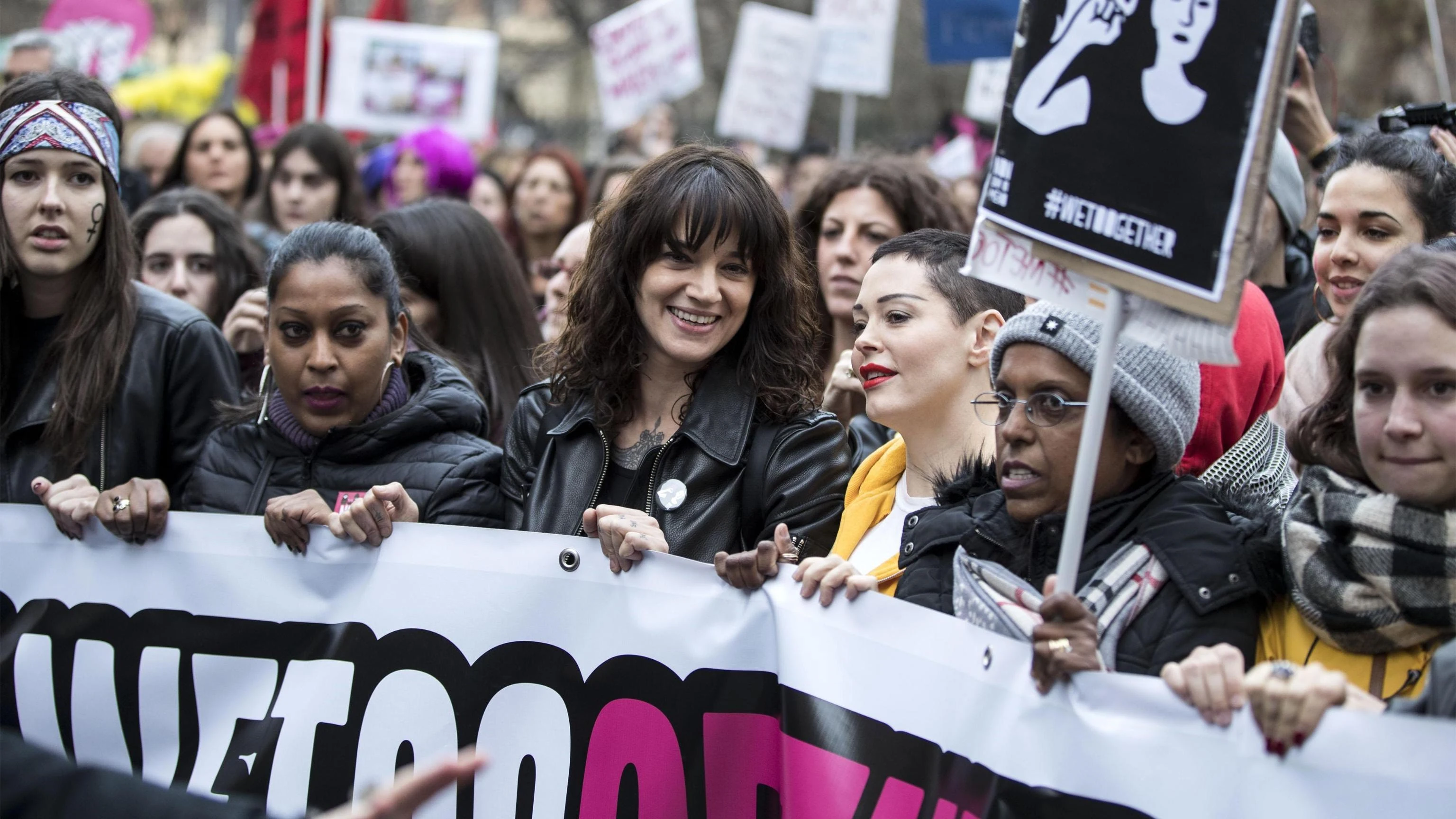 Las actrices Asia Argento y Rose McGowan