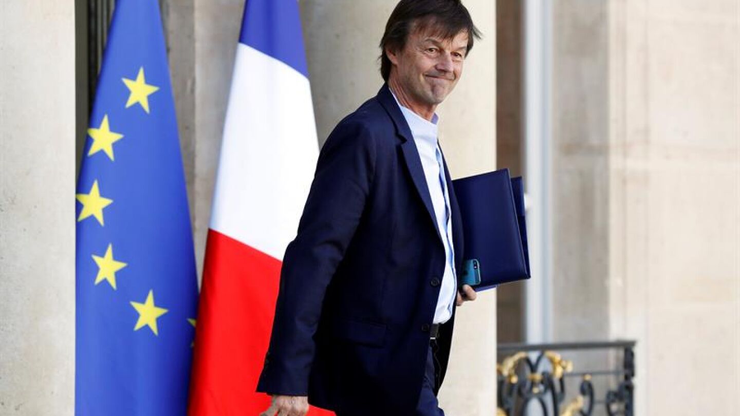 Imagen de archivo del ministro franc&eacute;s de la Transici&oacute;n Ecol&oacute;gica, Nicolas Hulot