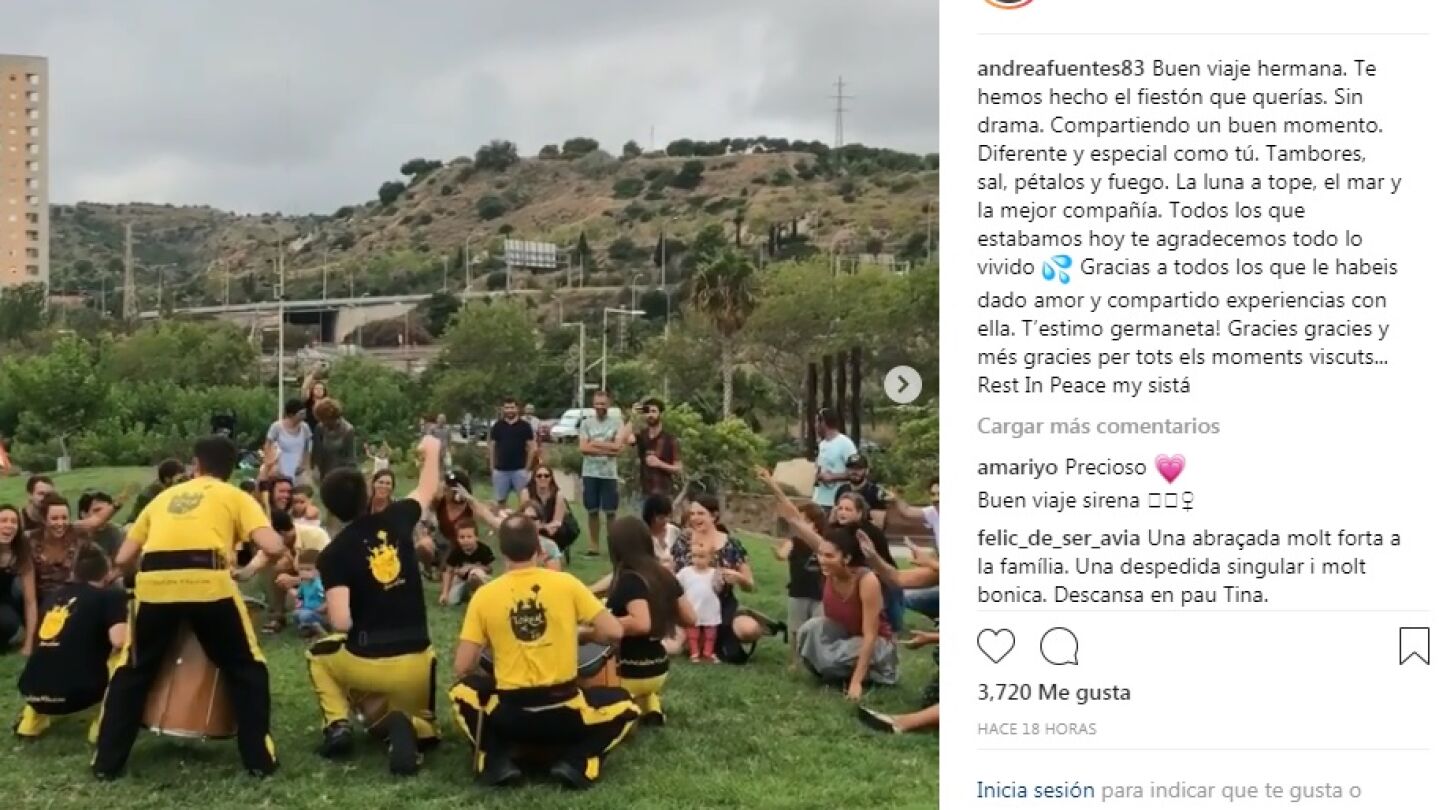 Familiares y amigos de Tina Fuentes